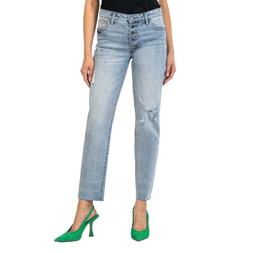 KUT From The Kloth Reese Fab Ab Ankle Straight Leg Button Fly - 2